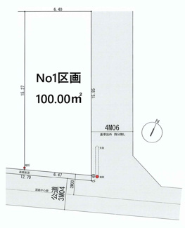 【土地図】 | 【仲介手数料無料！！】日野市南平9丁目　建築条件付き売地（全2区画）No1　2790万円