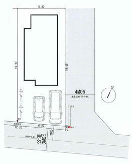 【土地図＋建物プラン例】 | 【仲介手数料無料！！】日野市南平9丁目　建築条件付き売地（全2区画）No1　2790万円