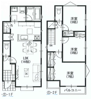 【参考プラン】 | 【仲介手数料無料！！】日野市南平9丁目　建築条件付き売地（全2区画）No1　2790万円