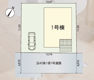 【区画図】 | クレイドルガーデン東近江市小脇町第４ | 区画図