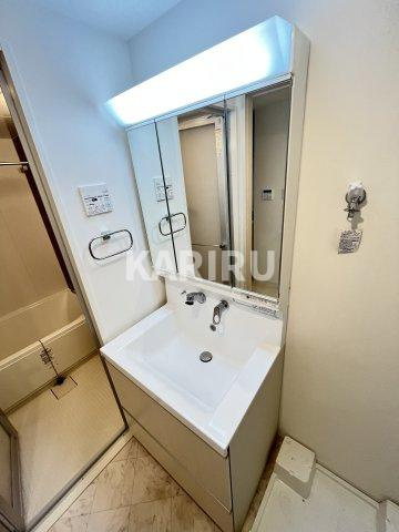 ボーベル玉造の洗面所