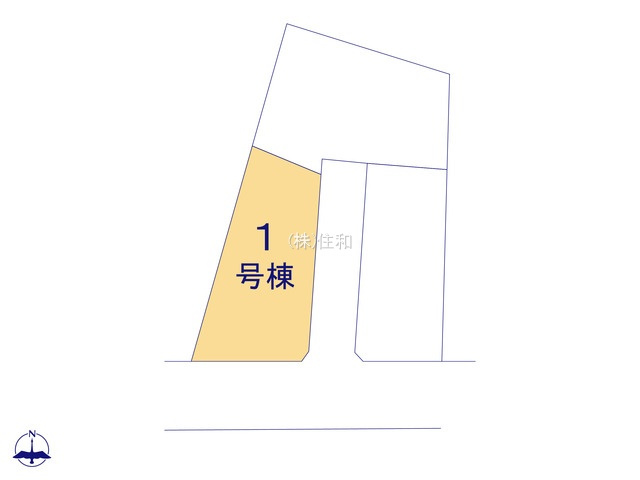 【新築分譲住宅】川越市今成2丁目の区画図