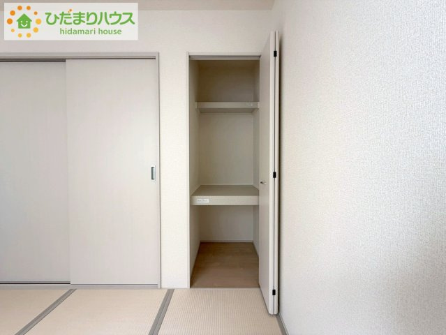 いわき市内郷御厩町4丁目第1　新築戸建　3号棟の収納|和室にも大容量のクローゼット完備！
お布団やお子様のおもちゃなどがスッキリ収納できますね(^^♪
