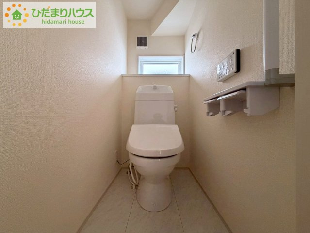 いわき市内郷御厩町4丁目第1　新築戸建　3号棟のトイレ|温水洗浄便座ついてます(^^♪