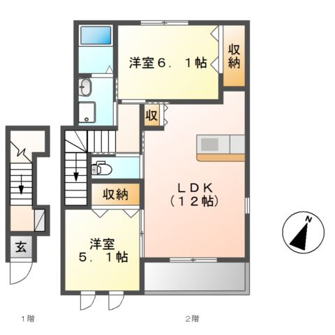 雫Ⅱの間取り
