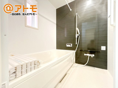【浴室】 | 駿東郡清水町徳倉第24　新築一戸建て　全1棟 | お風呂で日々の疲れを落としましょう♪スタイリッシュなお風呂になっています！