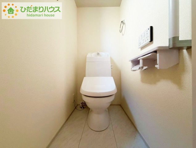 いわき市内郷御厩町4丁目第1　新築戸建　1号棟のトイレ|トイレは1F、2F共に完備！取り合いになることがありませんね(^^)/