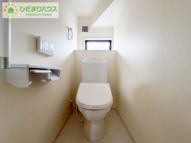 いわき市小名浜西君ヶ塚町第３　新築戸建　３号棟のトイレ|1・2階にトイレあるため、同時に利用でき混雑を避けられますね