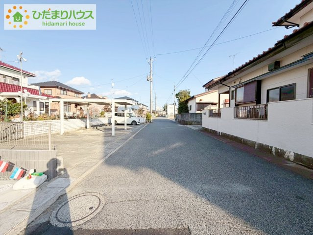 いわき市小名浜西君ヶ塚町第３　新築戸建　３号棟の前面道路含む現地写真|南側道路なので陽当り良好◎陽だまりポカポカのマイホームです!(^^)!
