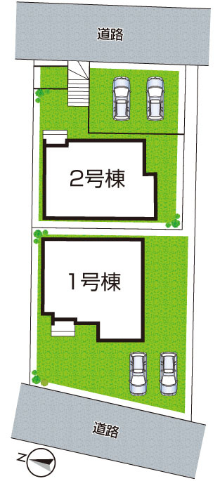 神戸市北区緑町　第2期　新築一戸建ての区画図