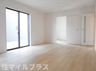 【居間・リビング】 | 郡山市賀庄新築一戸建て3棟 | おしゃれなリビングです