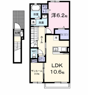 【間取り】 | アイランドヒルズ右籾　Ⅱ