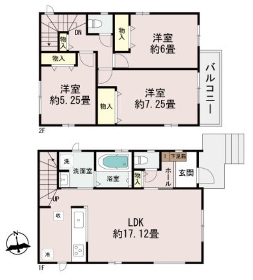 【間取り】 | 桃山台6丁目　新築戸建　２区画
