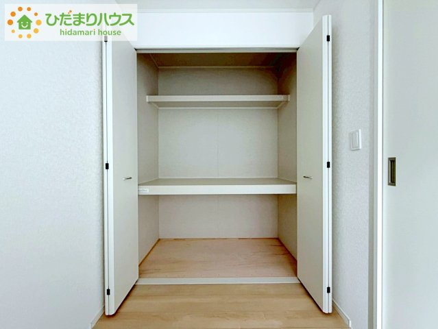 郡山市安積町荒井第6　新築戸建　1号棟の収納|奥行きが広い収納スペースなので、お布団も楽々しまえますね！！