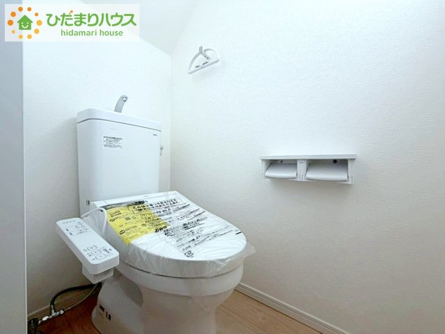 郡山市安積町荒井第6　新築戸建　1号棟のトイレ|トイレは1F、2F共に完備！取り合いになることがありませんね(^^)/