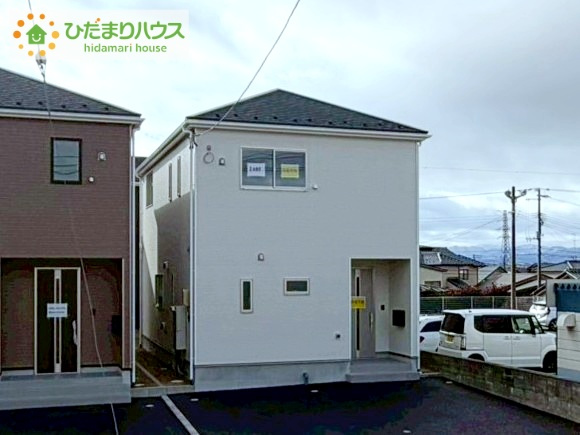 郡山市安積町荒井第6　新築戸建　1号棟の外観|洗練された美しさが生まれる、スタイリッシュな外観です(^^)/