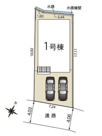 【区画図】 | 名古屋市緑区鳴海町字柳長6-4『仲介料無料』新築戸建て | 1号棟