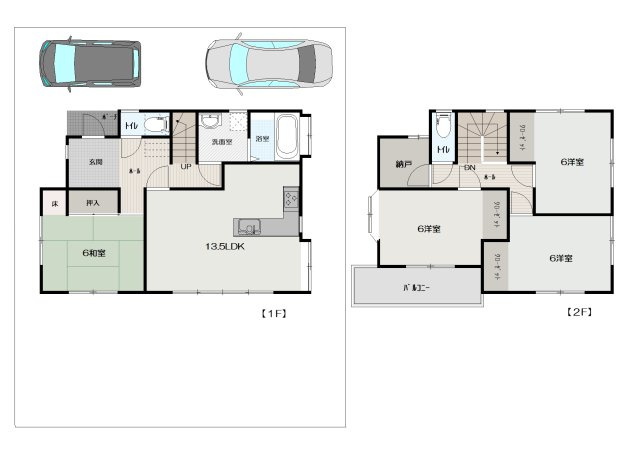 高知市潮見台2丁目　中古戸建ての間取り