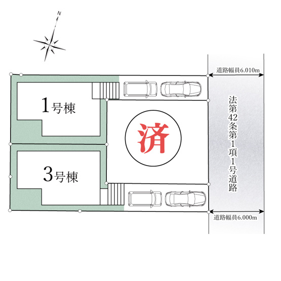 【区画図】 | ご家族様のプライベート空間が確保できる素敵な間取りです。また敷地ゆったりですので、おうち時間を楽しむのにもぴったりですね♪