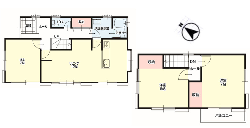 姫路市下手野1期2丁目　中古戸建の間取り|3LDKです。