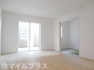 【居間・リビング】 | 郡山市安積町荒井新築一戸建て3棟 | おしゃれなリビングです