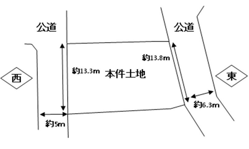安佐南区相田７丁目の土地図
