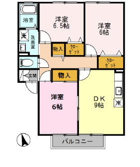 シャルマン二番館A棟の間取り