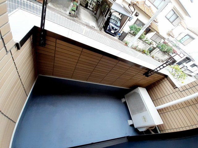 コージーコート朝霧Ⅰ番館のバルコニー|パース写真