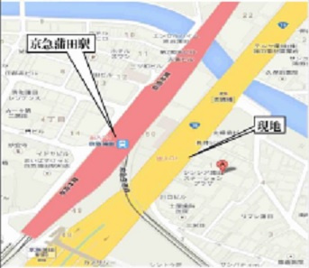 ライオンズマンション蒲田の地図