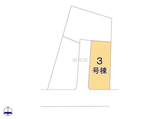 【新築分譲住宅】川越市今成2丁目の区画図
