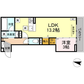 【間取り】 | ベルヴィオラ西深津