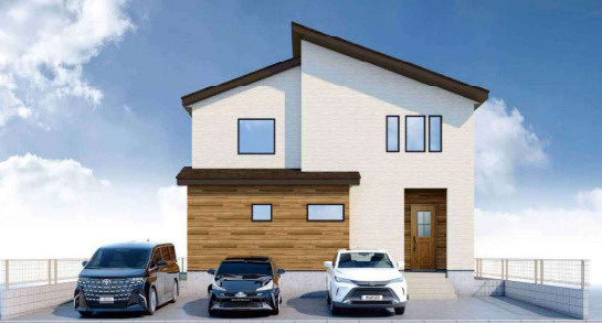 【仲介手数料無料】狭山市柏原１１期　全１棟　１号棟　新築住宅なら西武ハウジングの外観パース