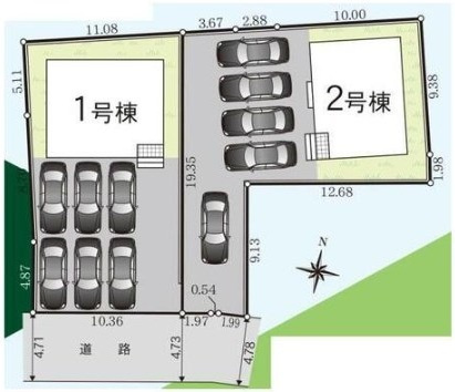 牧之原市静波　第11／の区画図