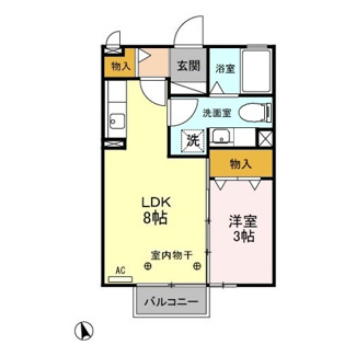 【間取り】 | グリーンヒルズ　Ａ