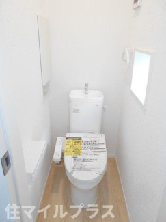 【トイレ】 | 郡山市安積町荒井新築一戸建て3棟 | トイレです