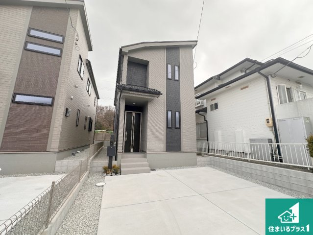 神戸市西区樫野台　新築一戸建ての外観|お客様に長く安心して住んでいだだける事にこだわった家づくり！住んでからのアフターサービスにもしっかりと取り組んでいます！