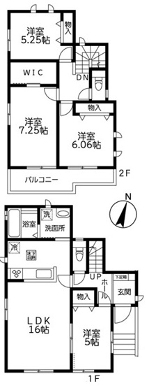 【間取り】 | 綾瀬市寺尾釜田2丁目 新築戸建 全2棟