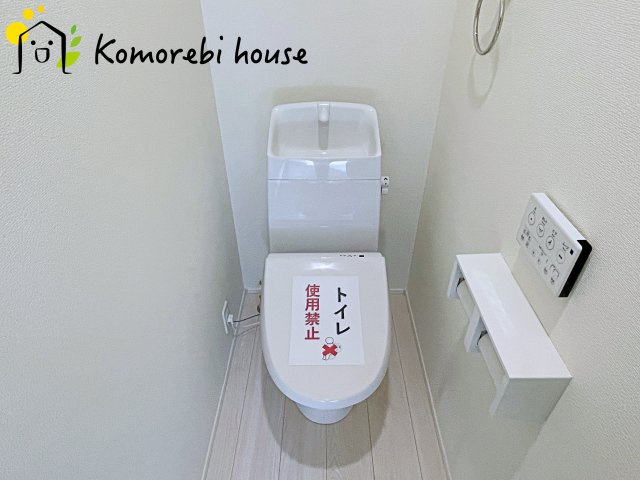 北本市本宿７丁目　新築一戸建て　リナージュ　01のトイレ|コンパクトで使いやすいトイレです
