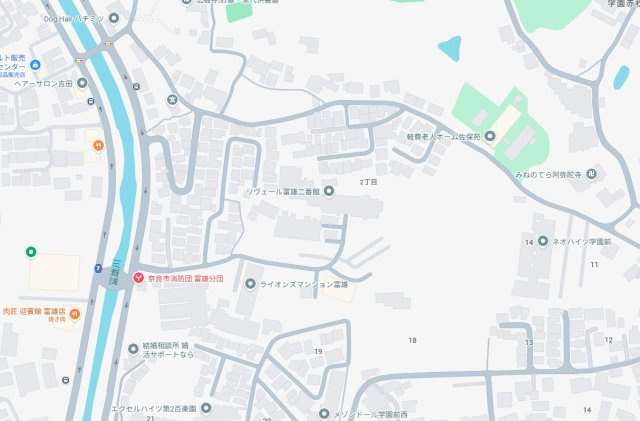 ライオンズマンション富雄D棟の地図