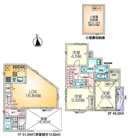 調布市深大寺南町５丁目 京王線 つつじヶ丘駅 新築戸建の間取り