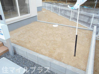 【庭】 | 須賀川市森宿新築一戸建て6棟 | 簡単な家庭菜園も楽しめるお庭です