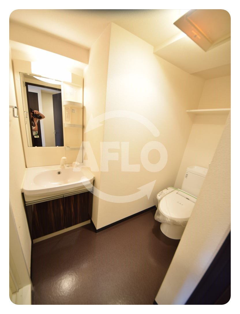 アスヴェル難波EASTの洗面所|アスヴェル難波ＥＡＳＴ　洗面所