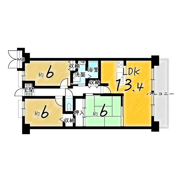 長岡京市今里更ノ町の中古マンション