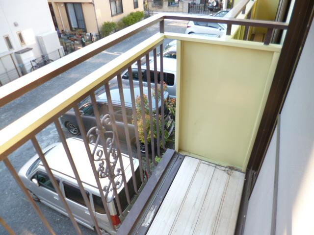 ひまわりハイツのバルコニー|※別部屋写真