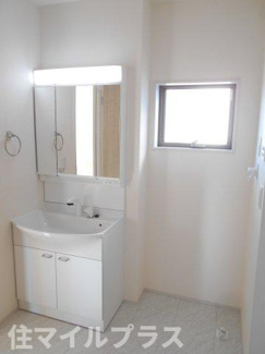 【独立洗面台】 | 須賀川市森宿新築一戸建て6棟 | 朝の身支度には欠かせない独立洗面化粧台