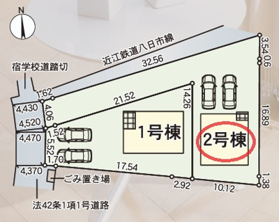 【区画図】 | クレイドルガーデン東近江市小脇町第５ | 区画図