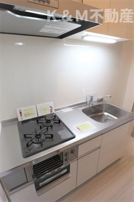 リバービレッジのキッチン|きれいなキッチンです