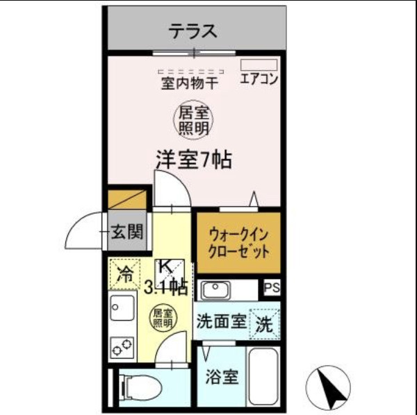 リバービレッジの間取り