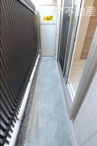 リバービレッジのバルコニー|陽当たり良好なバルコニーです