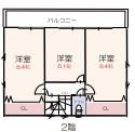 【仲介手数料無料】入間市下藤沢５期　全１棟　入間市の新築住宅なら西武ハウジングの間取り